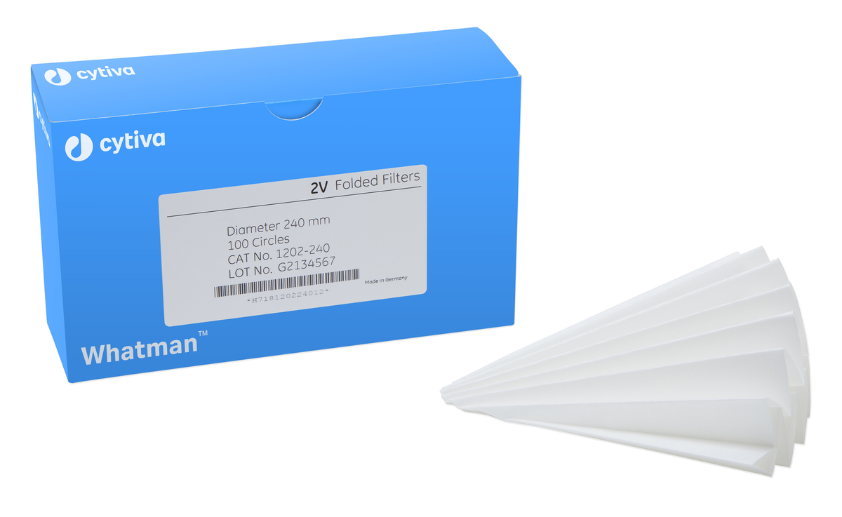 Whatman™ Qualitative Filter Papers, Fluted, Grade 2V 1202-385 - Lab filtration products - Cytiva