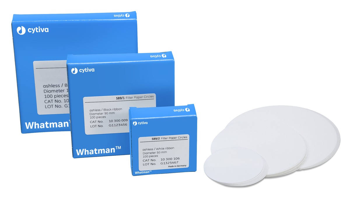 Whatman™ Quantitative Filter Papers, Ashless, Grade 589/2 10300110 - Lab filtration products - Cytiva