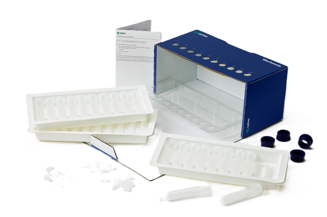 PD-10 desalting columns packed with Sephadex™ G-25 resin 17085101 - Chromatography products - Cytiva