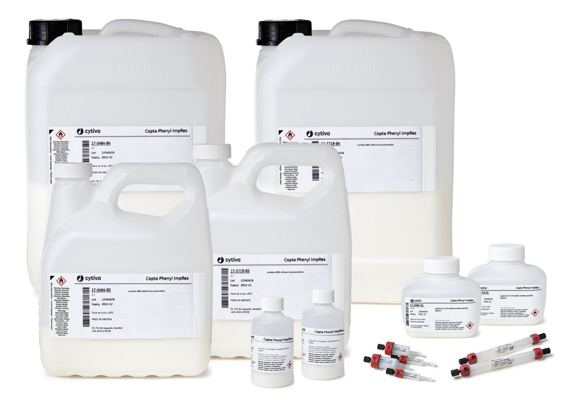 Capto™ Phenyl ImpRes hydrophobic interaction chromatography resin 17548403 - Chromatography products - Cytiva
