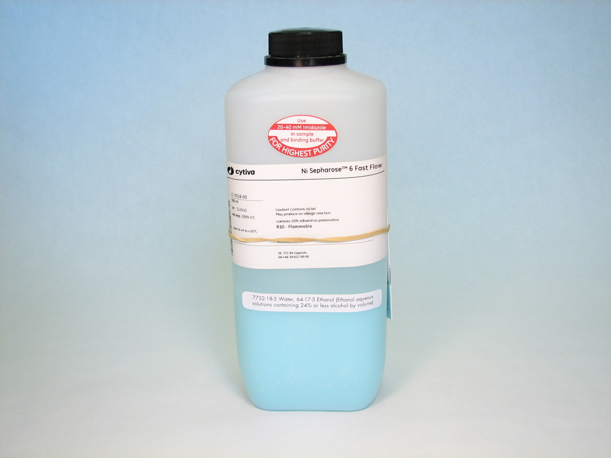 Ni Sepharose™ 6 Fast Flow histidine-tagged protein purification resin 17531804 - Chromatography products - Cytiva
