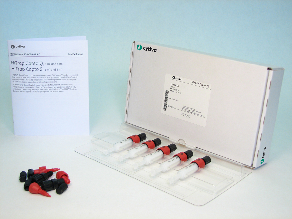 HiTrap Capto™ S cation exchange chromatography column 17544123 - Chromatography products - Cytiva