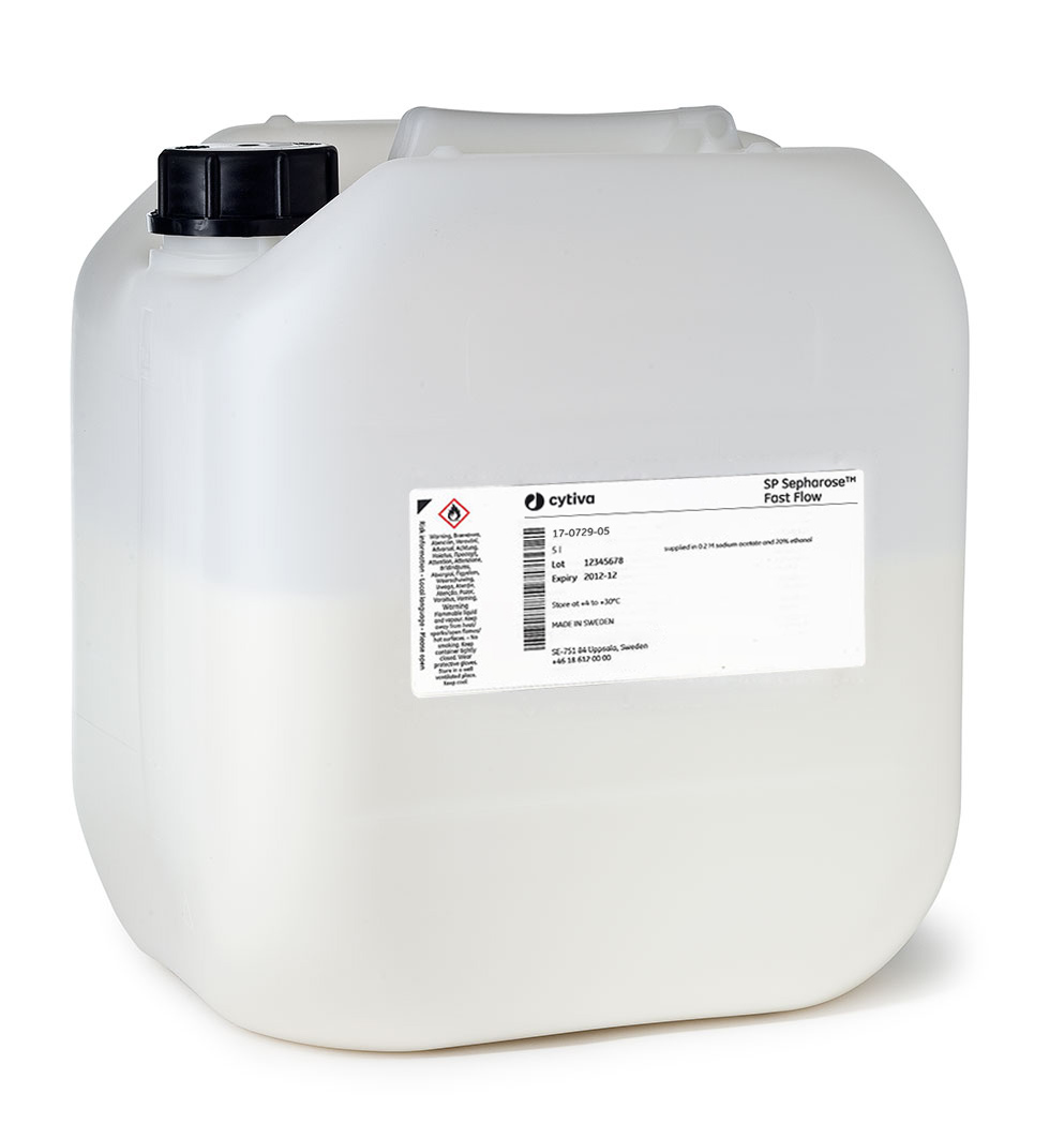 SP Sepharose™ Fast Flow cation exchange chromatography resin 17072910 - Chromatography products - Cytiva