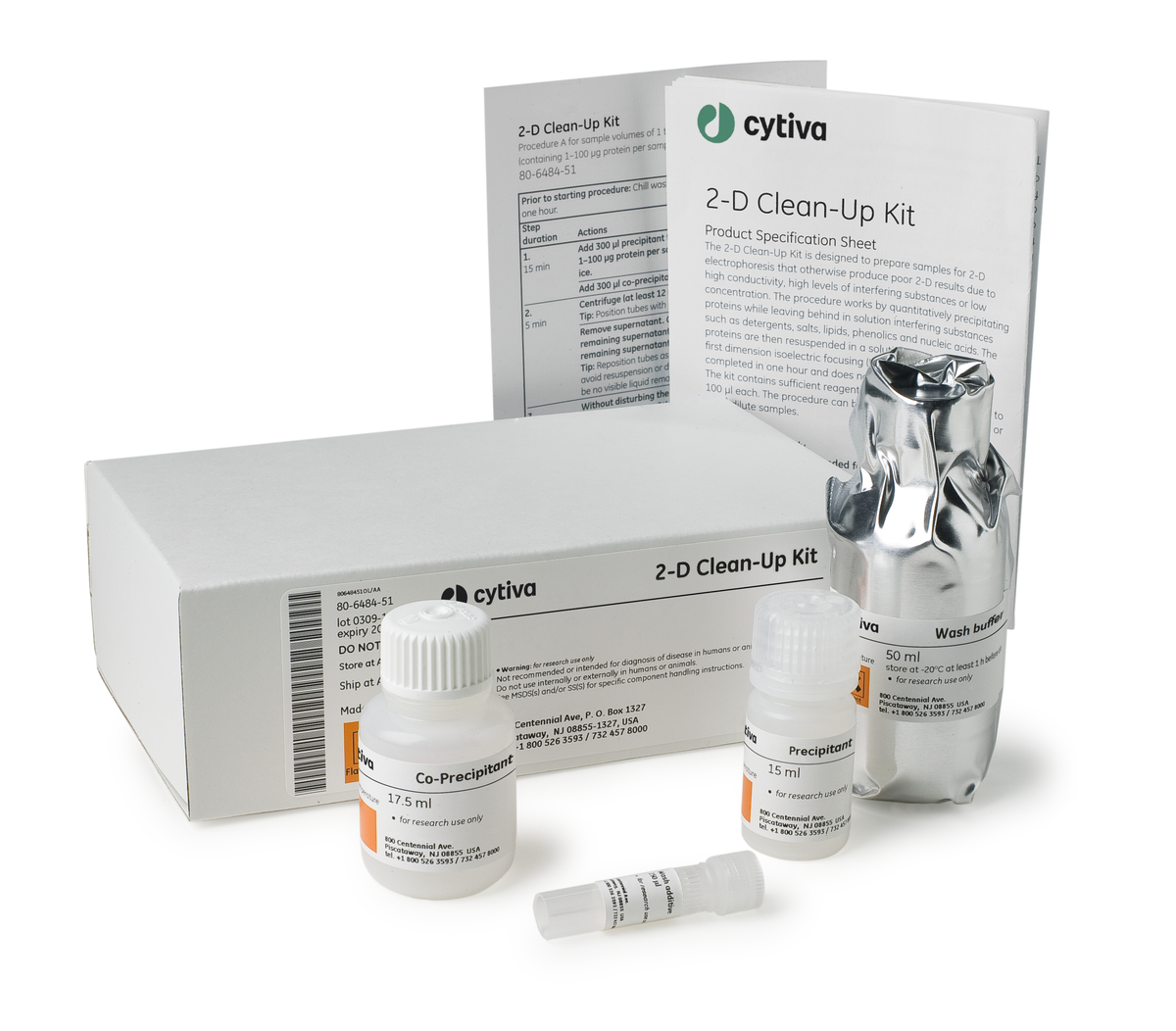 2-D Clean-Up Kit 80648451 - Protein analysis equipment and supplies - Cytiva