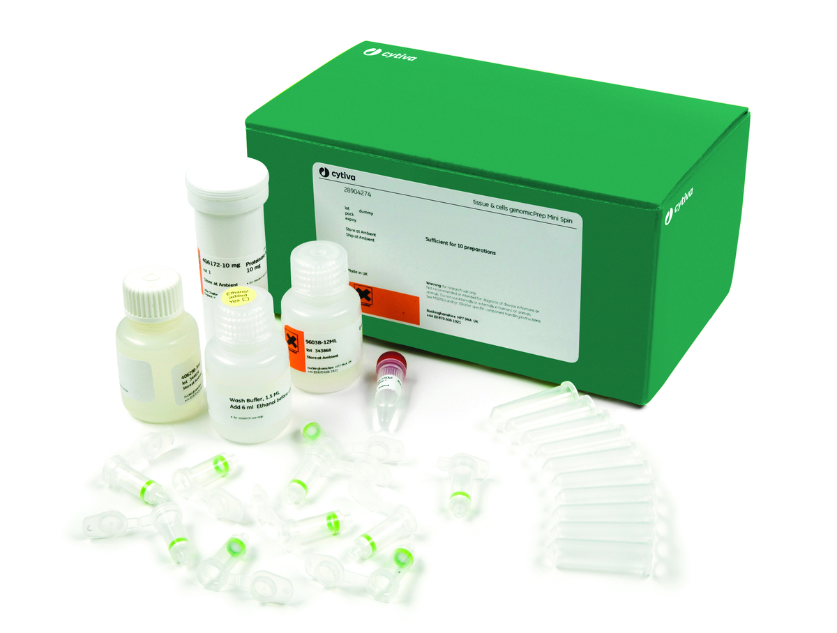 Tissue and cells genomicPrep Mini Spin Kit 28904275 - Molecular and Immunodiagnostics - Cytiva