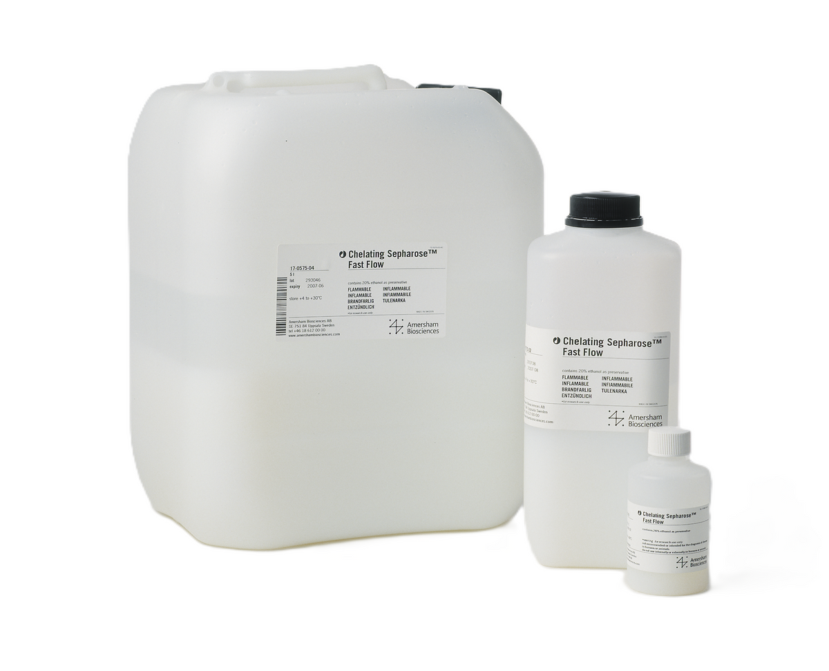 Chelating Sepharose™ Fast Flow immobilized metal affinity chromatography resin 17057502 - Chromatography products - Cytiva