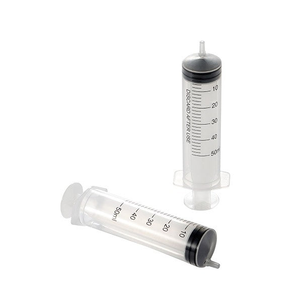 Single-Use 3-Part Luer Slip Syringe without Needle, 5-50 ml (E50LSWO)