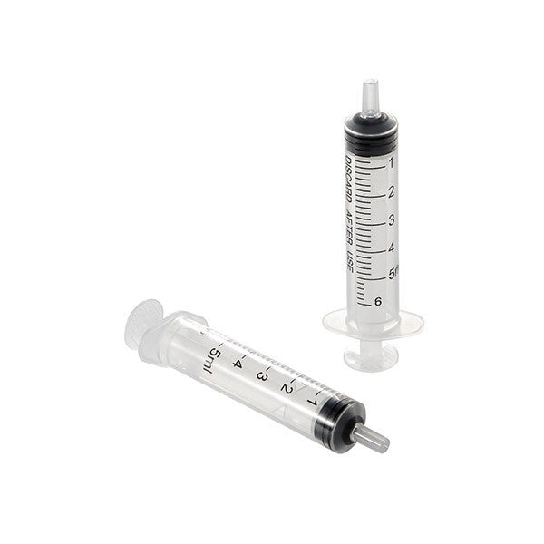 Single-Use 3-Part Luer Slip Syringe without Needle, 5-50 ml (E5LSWO)