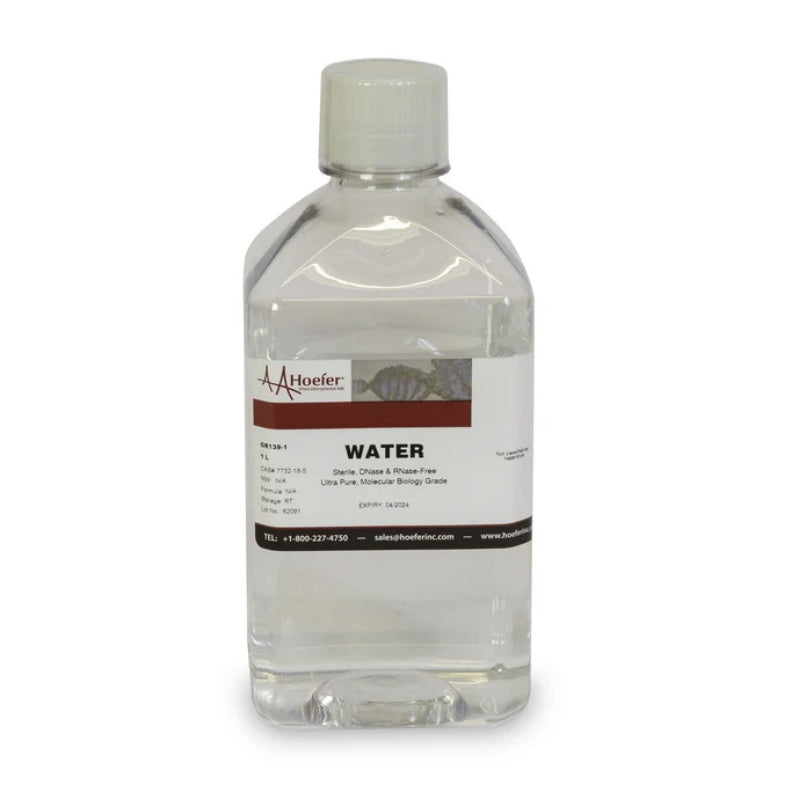 Water, RNase-Free, non-DEPC GR139-1 - Hoefer Inc.