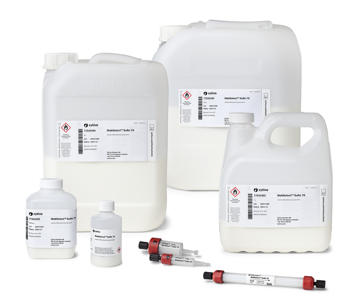MabSelect™ SuRe 70 protein A resin 17542403 - Chromatography products - Cytiva