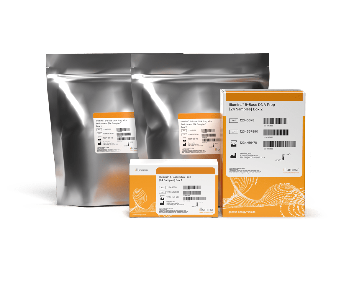 Illumina 5-Base DNA Prep with Enrichment (24 Samples) 20140366 - Illumina
