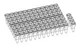 Tear-off 4-tube Mat, 0.2 ml, RP, FD, B – RP,UC,4 -Tube Strip Tear Off Mat 96 well format ( 24 x 4) Firm Deck Blunt end…