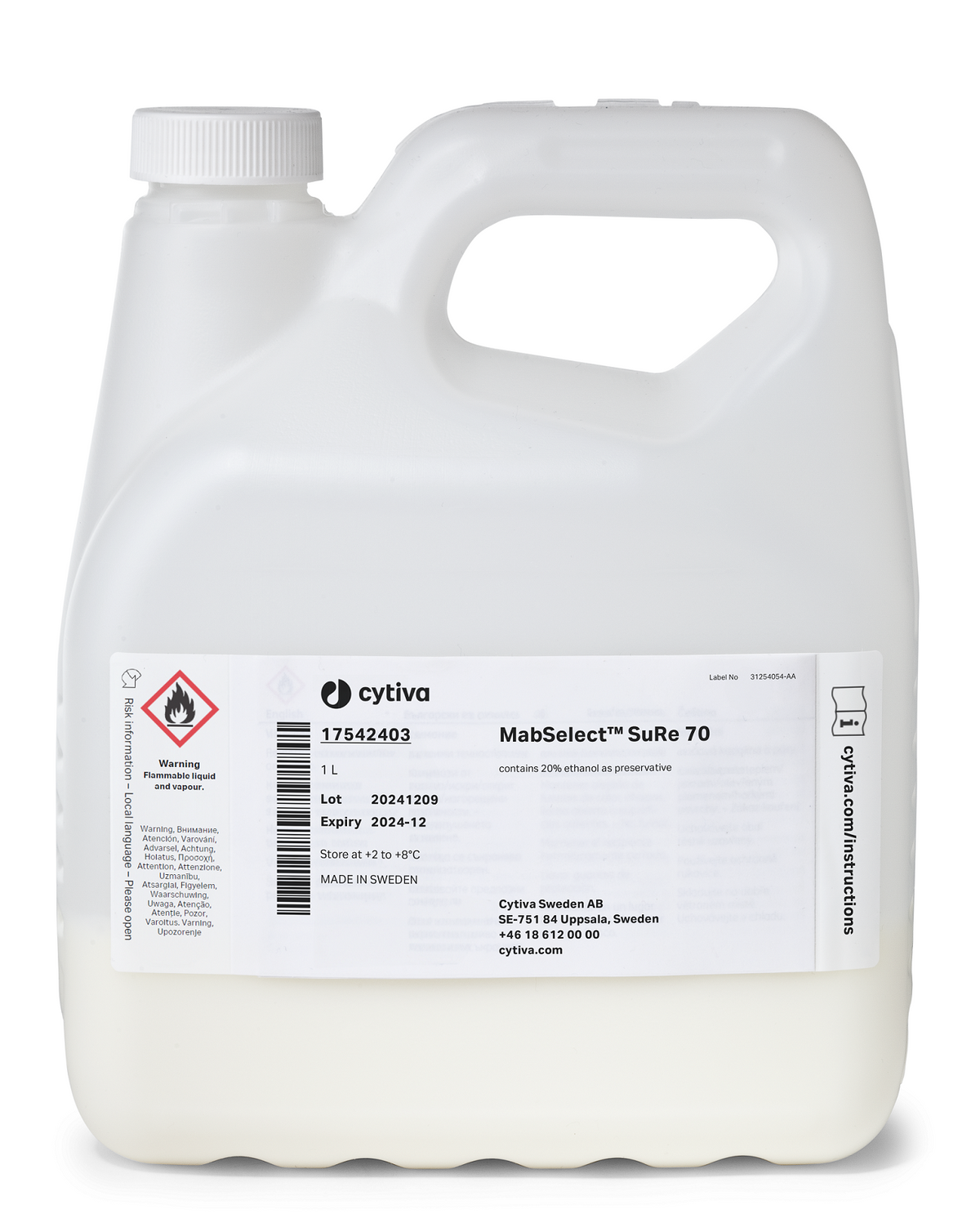 MabSelect™ SuRe 70 protein A resin 17542403 - Chromatography products - Cytiva