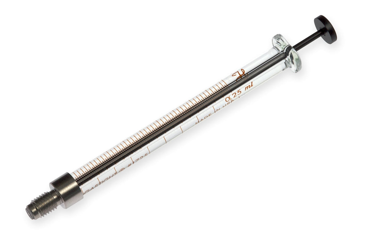 250 µL, Gastight ThermoFinnigan Autosampler Syringe, ChemSeal (C, 1/4"-28) 202145 - Lab Syringes - Hamilton Company