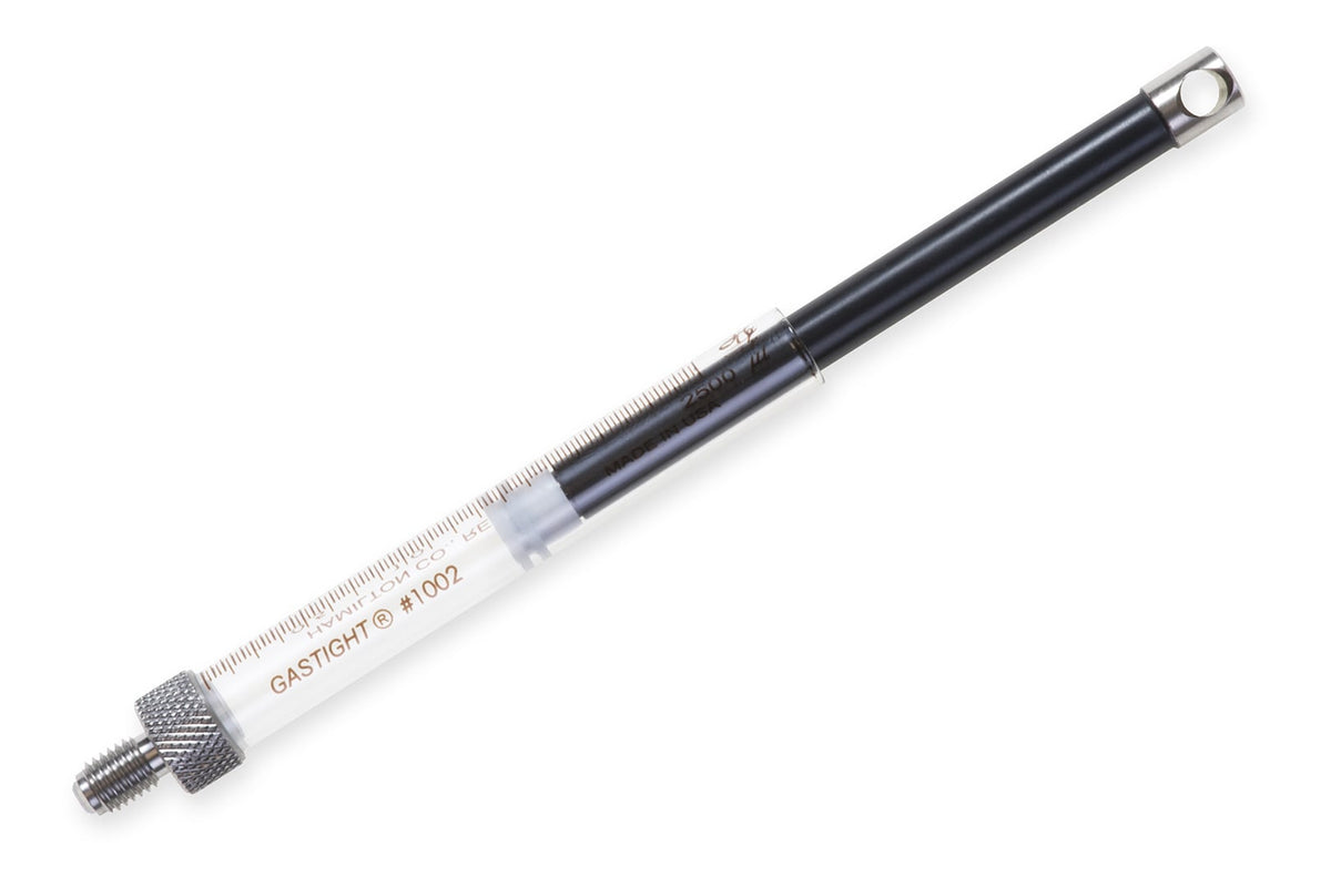 2.5 mL, Gastight Spark Holland Autosampler Syringe, ChemSeal (C, 1/4"-28) 54662-01 - Lab Syringes - Hamilton Company
