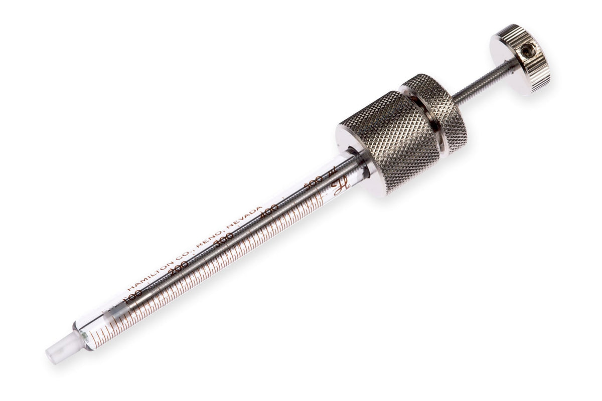 500 µL, Gastight Threaded Plunger Syringe, Luer Tip (LT) 81242 - Lab Syringes - Hamilton Company