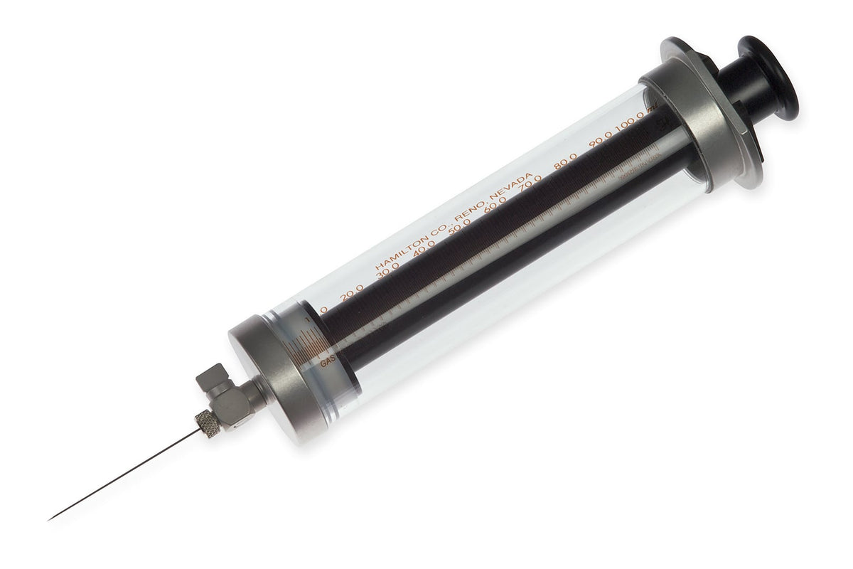 100 mL, Gastight Syringe, Sample Lock (SL) 86346 - Lab Syringes - Hamilton Company